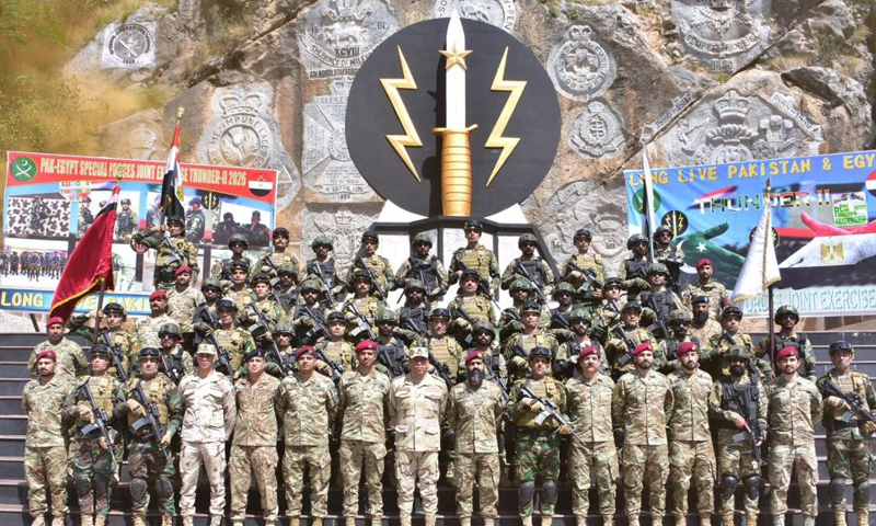 پاکستان اورمصرکی مشترکہ مشق تھنڈر 2کاانعقاد