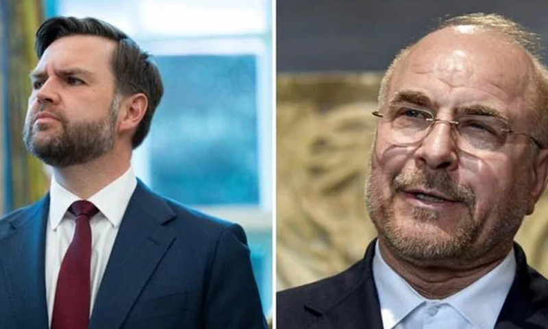 جے ڈی وینس اورباقر قالیباف نے ایک دوسرے سے مصافحہ کیا،نیویارک ٹائمز