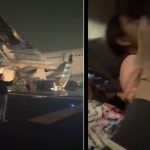 دہلی ایئرپورٹ پر مسافر طیارے میں آگ، ہنگامی انخلا کے دوران 6 مسافر زخمی