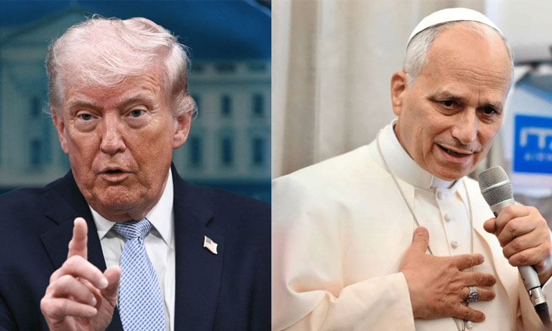 مجھ پر تنقید کیوں کی؟ ٹرمپ پوپ لیو پر برس پڑے