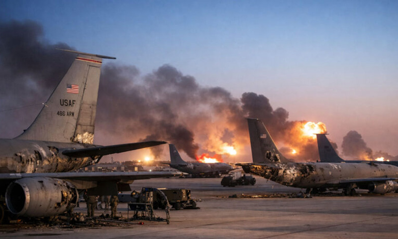 ایران کا سعودی عرب میں امریکی جنگی طیاروں کے پائلٹوں اور میرینز کی میٹنگ پر حملہ