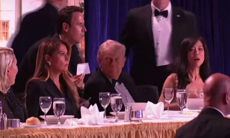 وائٹ ہاؤس میں عشایئے کے دوران فائرنگ ، صدر ٹرمپ محفوظ رہے، حملہ آور  گرفتار