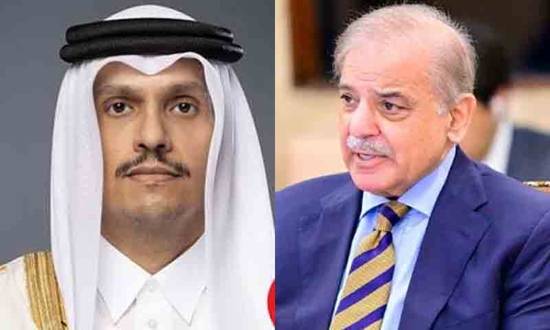 وزیراعظم شہبازشریف اور قطری ہم منصب میں رابطہ، خطے میں امن کیلئے مشترکہ عزم کا اظہار