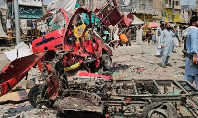 لکی مروت کی تحصیل سرائے نورنگ کے بازار میں دھماکا ، 7 افراد شہید ، 18 زخمی