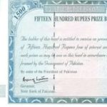 1500روپے مالیت کے پرائز بانڈز کی 15 مئی کو قرعہ اندازی