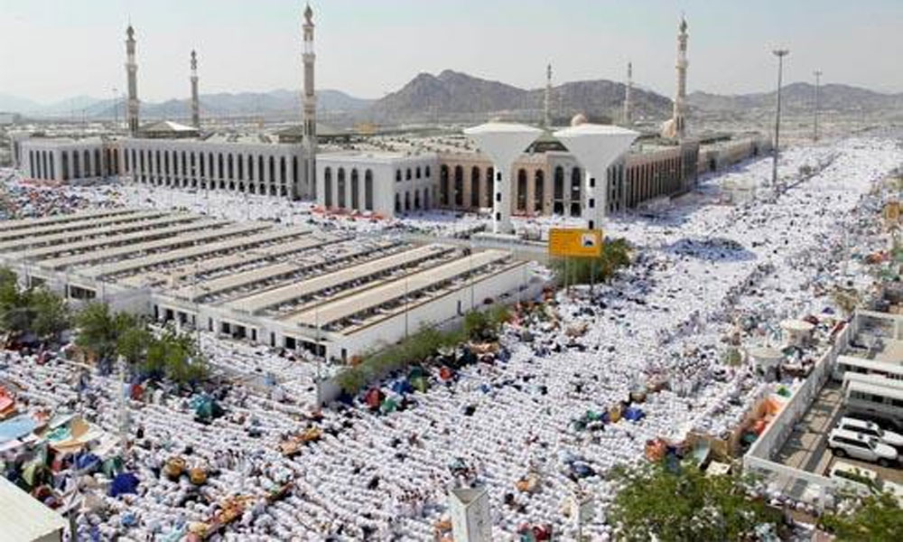 وقوف عرفات کی تیاری مکمل، گرمی سے بچاؤ کیلئے خصوصی اقدامات