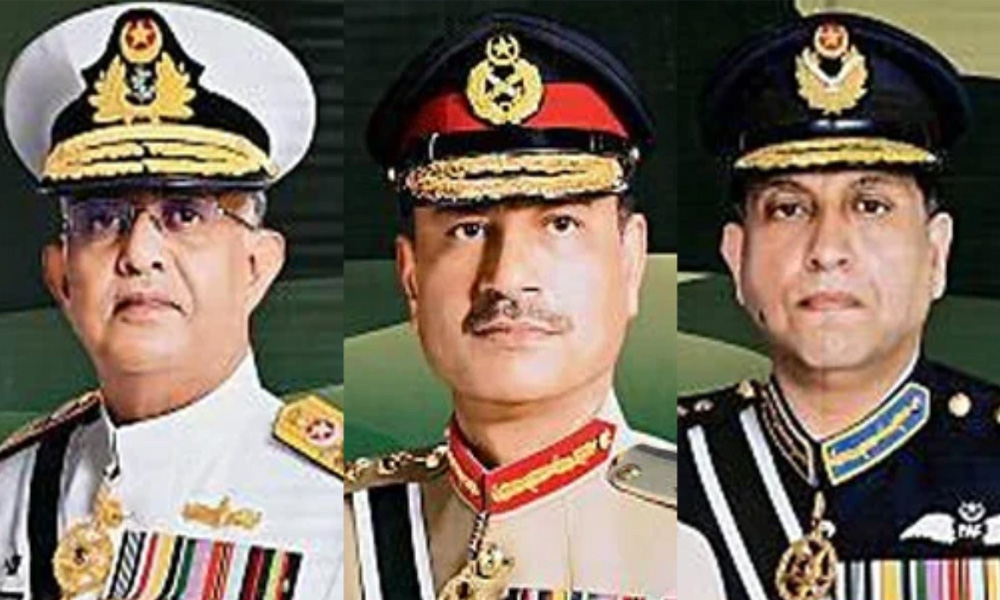 مسلح افواج کے سربراہان کی قوم کو عیدالاضحیٰ کی مبارکباد