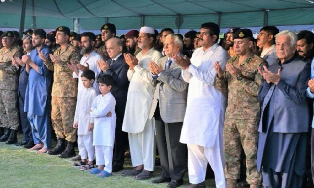 مظفرآباد ہیلی کاپٹر حادثے کے شہدا کی نماز جناز ہ ادا