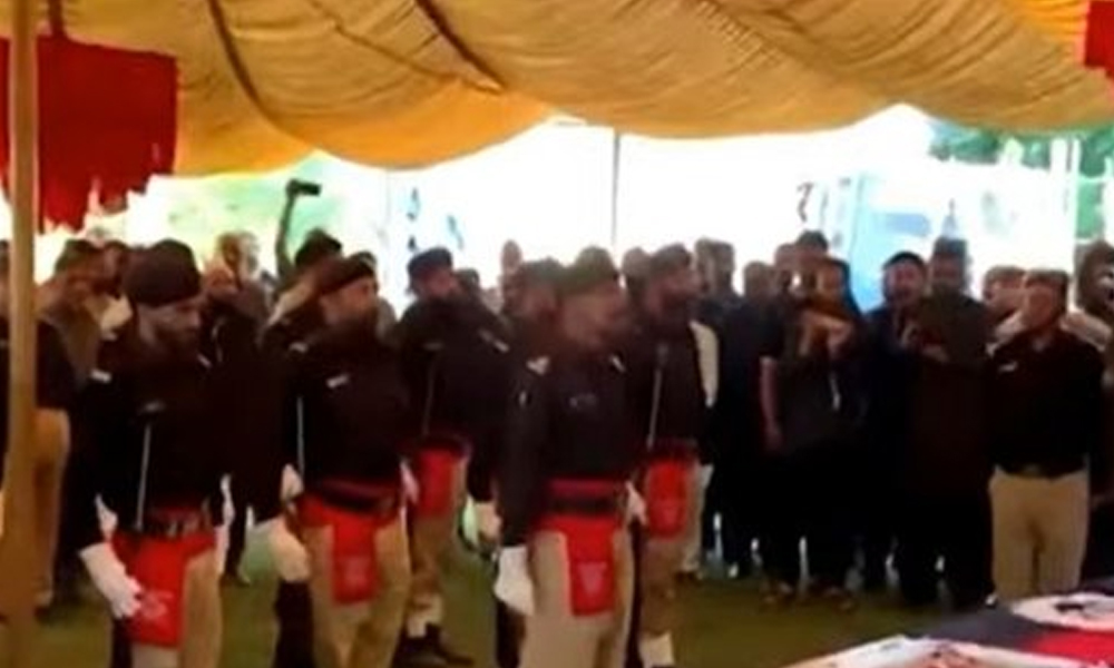 راولاکوٹ میں شہید اہلکاروں کی نماز جنازہ ادا