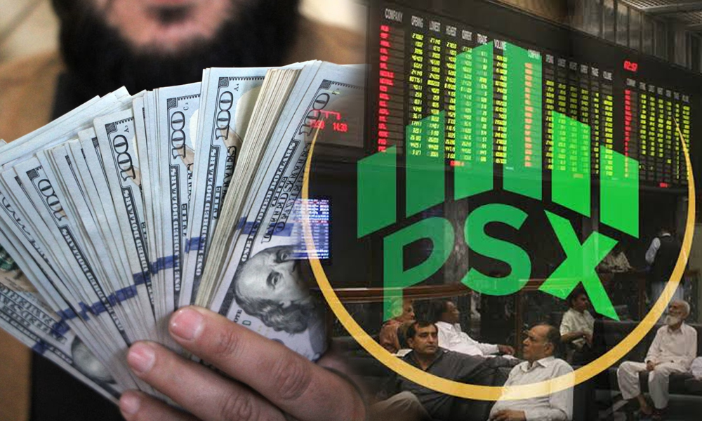 پاکستان اسٹاک ایکسچینج میں مندی،امریکی ڈالرسستاہوگیا