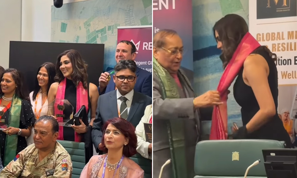 فضا علی کا بڑا اعزاز؛برطانوی پارلیمنٹ نے ایوارڈ سے نواز دیا