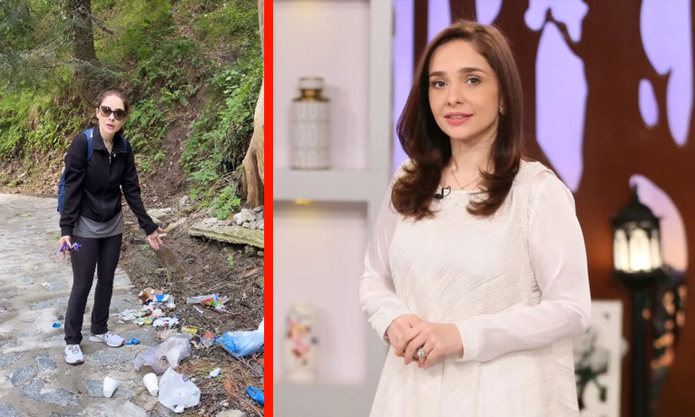 اداکارہ جگن کاظم نتھیا گلی میں گندگی پھیلانے والے سیاحوں پر برہم