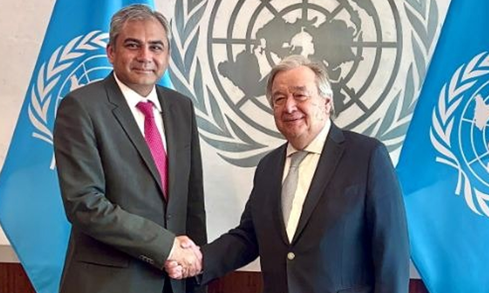 پاکستان کا عالمی امن کیلیے طویل المدتی تعاون قابل تعریف ہے، سیکریٹری جنرل اقوام متحدہ