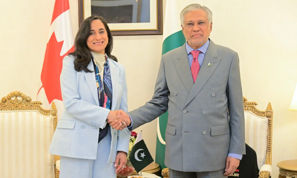 اسحاق ڈار کا کینیڈین وزیر خارجہ سے ٹیلیفونک رابطہ، علاقائی صورتحال پر تبادلہ خیال
