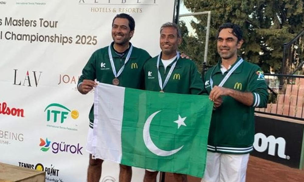 ورلڈ ماسٹرز ٹینس چیمپئن شپ میں پاکستان کا شاندار کارنامہ، 4 میڈلز جیت لئے