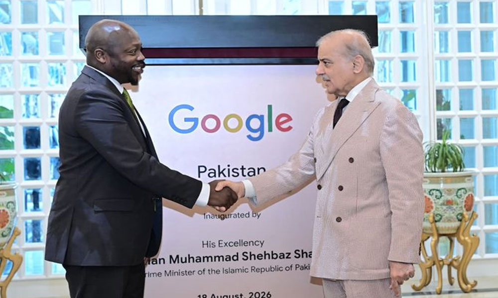 گوگل کی وجہ سے ہزاروں پاکستانی نوجوانوں کو روزگار کے مواقع ملے، وزیر اعظم Google and PM