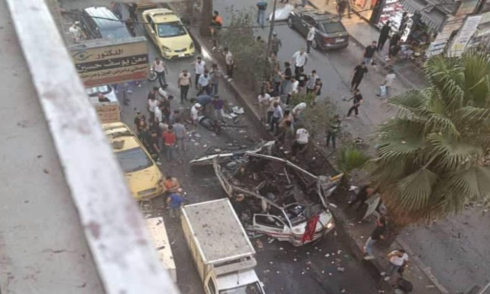 دمشق کے نواحی علاقے جرمانہ میں منی بس میں دھماکہ، 2 افراد جاں بحق، متعدد زخمی