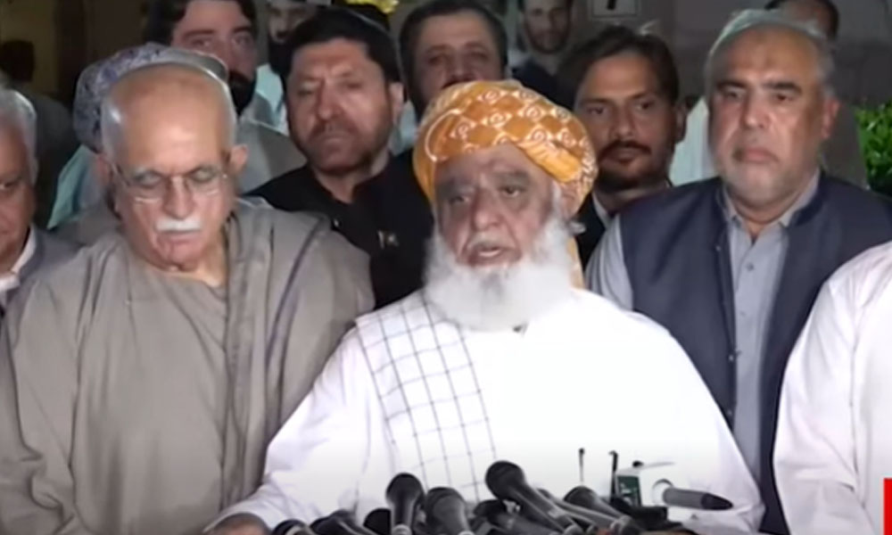 مولانا فضل الرحمان کا اپوزیشن اتحاد کا اعلان، حکومت پر امن و امان اور خارجہ پالیسی میں ناکامی کا الزام