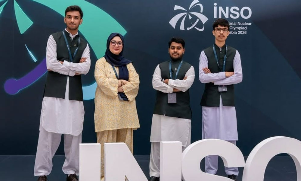 انٹرنیشنل نیوکلیئر سائنس اولمپیاڈ 2026، پاکستان نے ایک گولڈ اور دو سلور میڈلز جیت لیے انٹرنیشنل نیوکلیئر سائنس اولمپیاڈ 2026، پاکستان نے ایک گولڈ اور دو سلور میڈلز جیت لیے