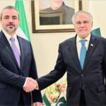 شامی وزیر خارجہ اسعد حسن الشیبانی کی اسحاق ڈار سے ملاقات ، قریبی تعاون جاری رکھنے کا عزم