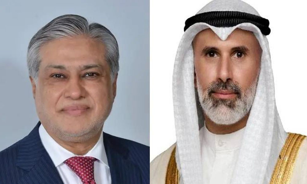 اسحاق ڈار سے کویتی وزیر خارجہ کا رابطہ، علاقائی صورتحال پر تبادلہ خیال
