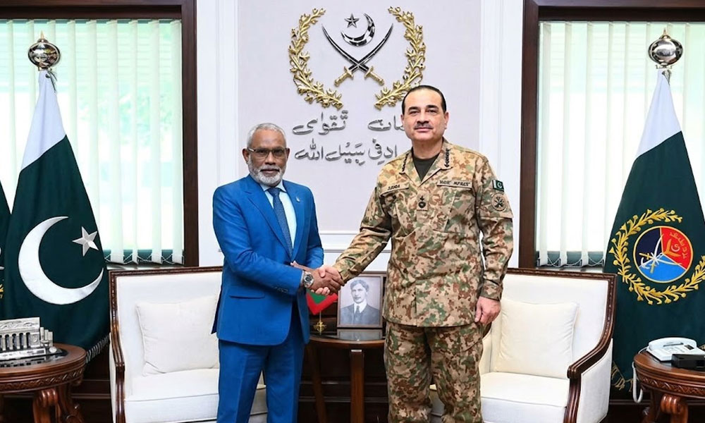 پاکستان مالدیپ کیساتھ تعلقات مزید مضبوط بنانے کیلئے پرعزم ہے، فیلڈ مارشل عاصم منیر
