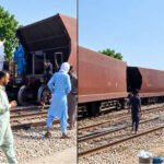 کوٹری اسٹیشن پر مال بردار ٹرین حادثے کا شکار، ریلوے ملازم جاں بحق