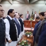 آزاد کشمیر میں مسلم لیگ (ن) کی حکومت سازی کا اہم مرحلہ مکمل، نئی کابینہ نے حلف اٹھا لیا
