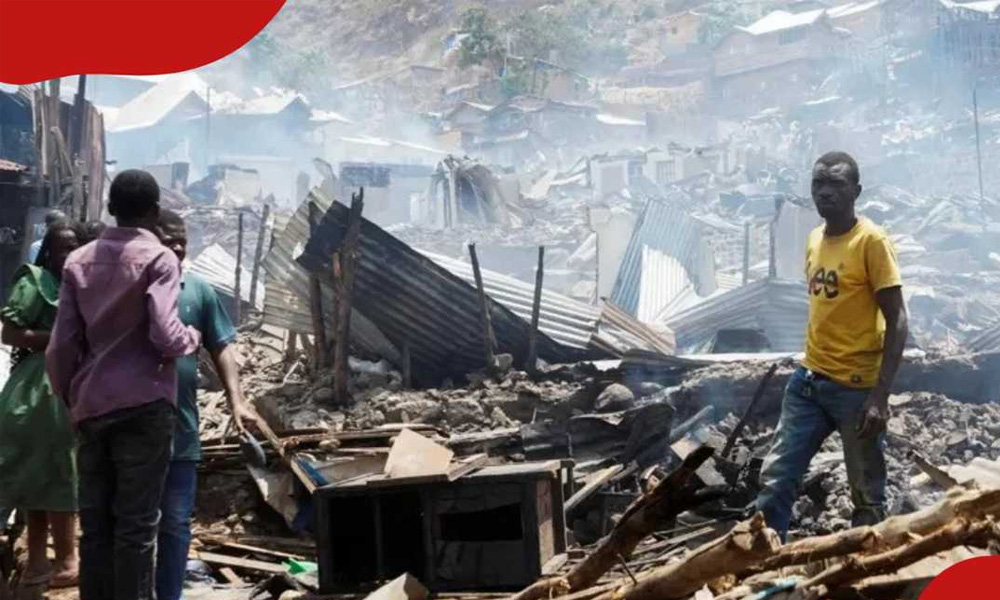 مشرقی کانگو کے شہر بوکاوو میں خوفناک آتشزدگی، 2 اسکول، 300 گھر جل کر راکھ، 29 طلبہ ہلاک
