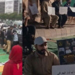کراچی: صومالیہ میں یرغمال پاکستانی ملاحوں کے اہلخانہ کے دھرنے پر کریک ڈاؤن، گرفتاریوں کے بعد رہائی