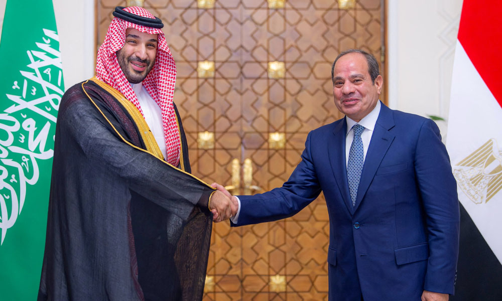 مصر اور سعودی عرب کا بحیرہ احمر میں آزادانہ اور محفوظ بحری آمدورفت یقینی بنانے پر اتفاق مصر اور سعودی عرب کا بحیرہ احمر میں آزادانہ اور محفوظ بحری آمدورفت یقینی بنانے پر اتفاق