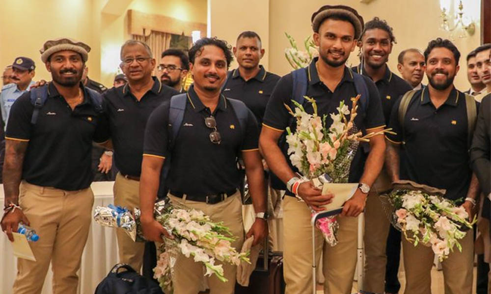 سری لنکا کرکٹ ٹیم کا پہلا دستہ پاکستان پہنچ گیا