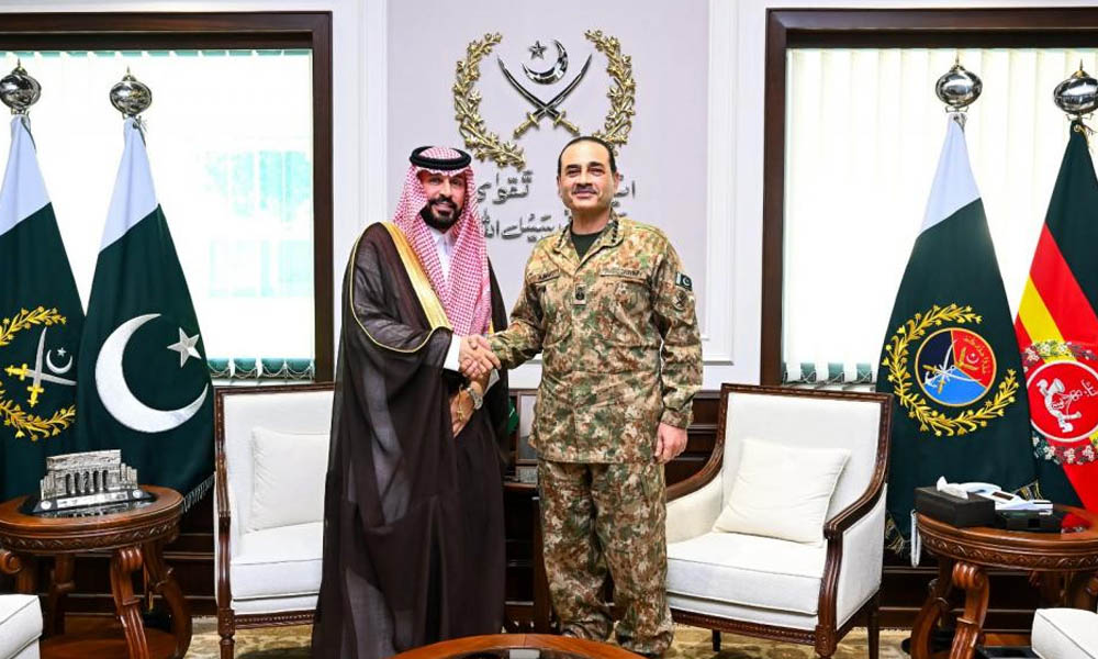 فیلڈ مارشل عاصم منیر سے سعودی عرب کے نئے سفیر کی ملاقات، علاقائی سیکیورٹی صورتحال پر تبادلہ خیال