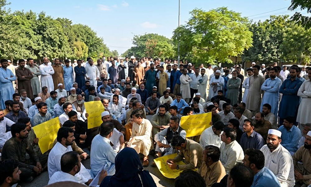 اسلام آباد: ایچ نائن اتوار بازار کی بندش کے خلاف تاجر سراپا احتجاج