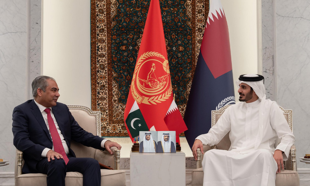 محسن نقوی کی قطری وزیر داخلہ سے ملاقات ، سکیورٹی پارٹنرشپ بڑھانے پر اتفاق